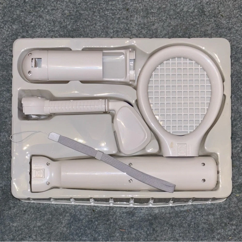 Nintendo Wii Sports Pack Accessories Baseball Bat Tennis Racket Golf Club READ